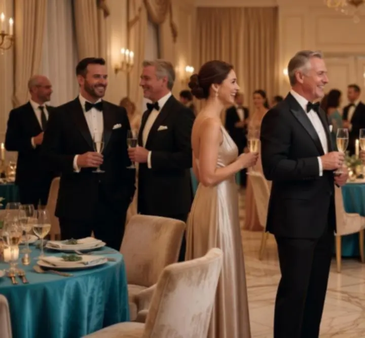 Hosté si užívají kasinově laděný event s mobilními herními stoly a elegantní atmosférou
